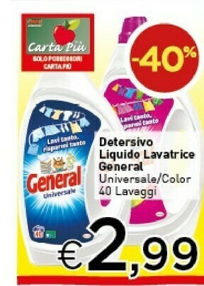 Crai General Detersivo Liquido Lavatrice offerta