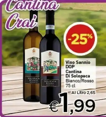 Crai Cantina Di Solopaca - Solopaca Bianco Sannio 750 G(ml) offerta