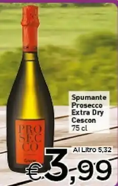 Crai Cescon Spumante Prosecco Extra Dry offerta