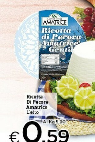 Crai Amatrice Ricotta Di Pecora offerta