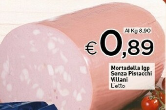 Crai Villani Mortadella Igp Senza Pistacchi offerta