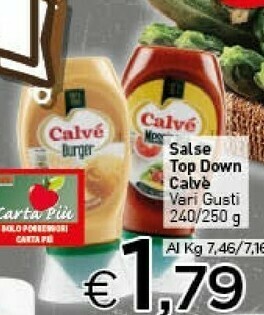 Crai Calvè Salsa Tonnata 250 G(ml) offerta