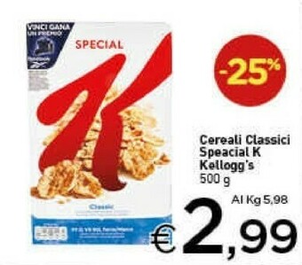 Crai Kelloggs Cereali offerta