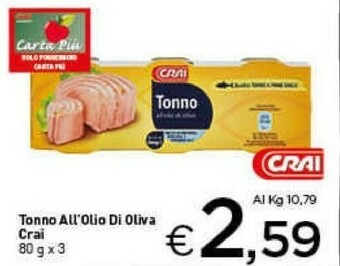 Crai Tonno offerta