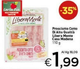 Crai Casa Modena Prosciutto cotto offerta