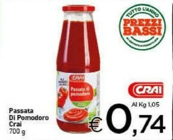 Crai Passata di pomodoro offerta