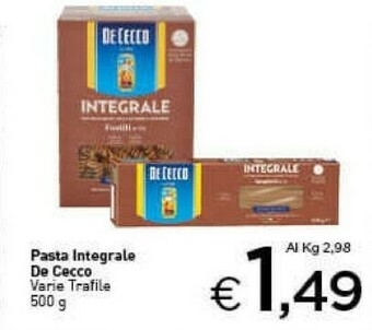 Crai De Cecco Pasta di semola offerta