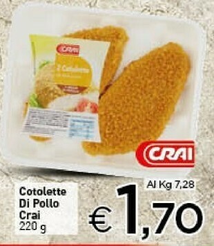 Crai Crai Cotolette Di Pollo offerta