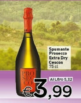 Crai Cescon Spumante Prosecco Extra Dry offerta