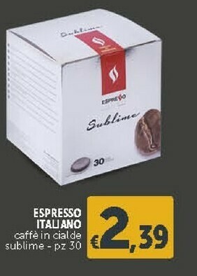 Deco Supermercati Espresso Italiano Caffe In Cialde Sublime offerta