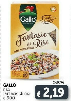 Deco Supermercati Gallo Riso Fantasie Di Risi 900 G offerta