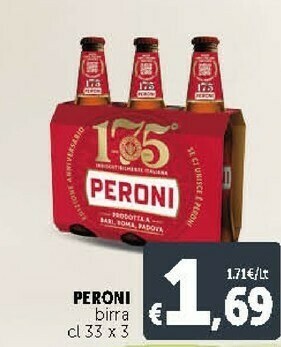 Deco Supermercati Peroni Birra 330 G(ml) offerta