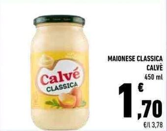 Conad MAIONESE CLASSICA CALVÈ 450 ml offerta