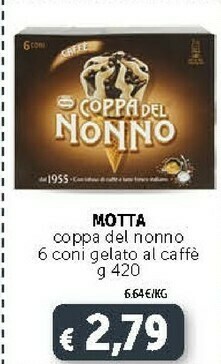 Deco Supermercati Motta Coppa Del Nonno Chicchi Al Caffè offerta