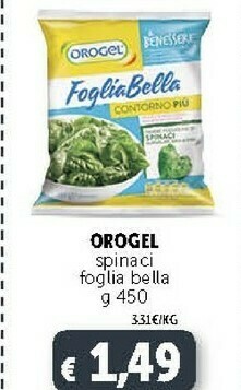 Deco Supermercati Orogel Spinaci Fogliabella Il Benessere offerta