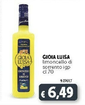 Deco Supermercati Gioia luisa Limoncello Di Sorrento IGP offerta