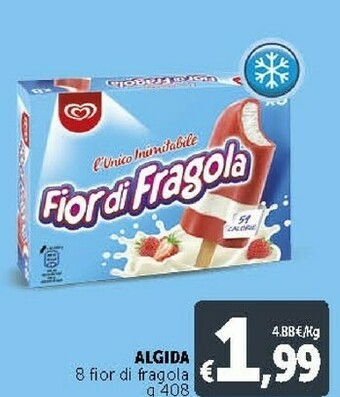 Deco Supermercati Algida L'Unico Inimitabile Fior Di Fragola 408 G(ml) offerta