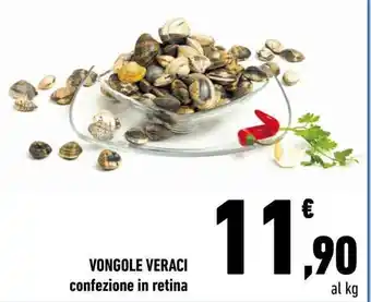 Conad VONGOLE VERACI confezione in retina offerta