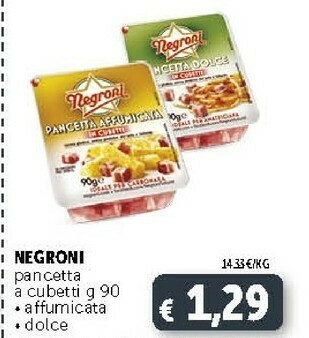 Negroni Pancetta Dolce A Cubetti 90 G(ml)