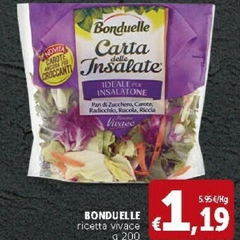 Deco Supermercati Bonduelle Carta Delle Insalate offerta