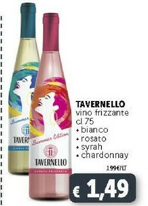 Deco Supermercati Tavernello Vino Rosato Frizzante 750 G(ml) offerta