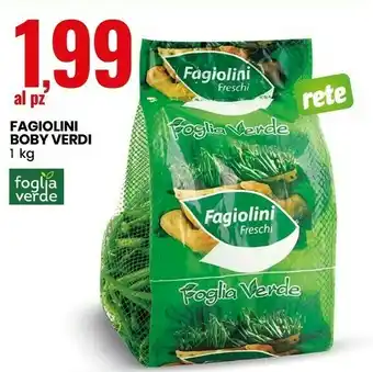 Eurospin Foglia verde Fagiolini Boby offerta