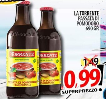 Il Genio Supermercato LA TORRENTE PASSATA DI POMODORO 690 GR offerta