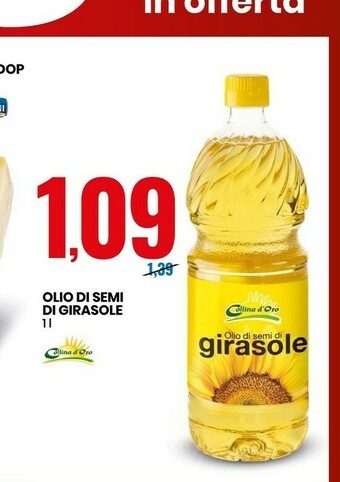 Eurospin Collina d'oro Olio Di Semi Di Girasole offerta