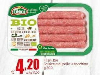 Elite Fileni Salsiccia Di Pollo E Tacchino 300 G(ml) offerta