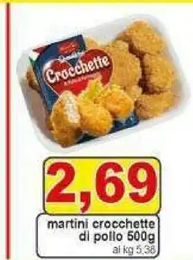 Gros Martini alimentare Crocchette Di Pollo Al Formaggio 500 G(ml) offerta