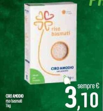 Ciro Amodio CIRO AMODIO riso basmati 1kg offerta