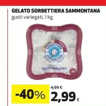 Ipercoop Sorbettiera Sammontana - Nocciola Caffè 1000 G(ml) offerta