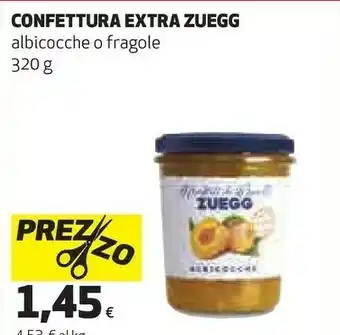 Ipercoop Zuegg Fragole Confettura Extra 320 G(ml) offerta