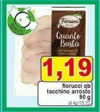 Gros Fiorucci Petto Di Tacchino Arrosto 90 G(ml) offerta
