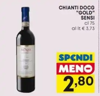 Panorama CHIANTI DOCG "GOLD" SENSI cl 75 offerta