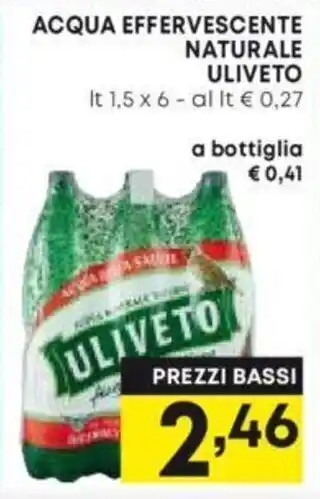 Panorama ACQUA EFFERVESCENTE NATURALE ULIVETO offerta