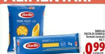 Iper Triscount Barilla Pasta offerta