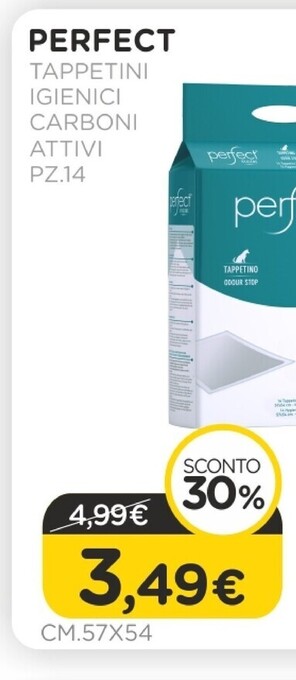 Arcaplanet Perfect - tappetini igienici carboni attivi cm.57x54 pz.14 offerta