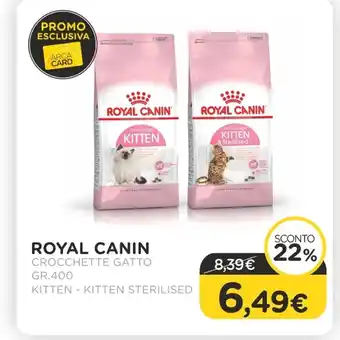 Royal canin crocchette gatto gr.400 kitten - kitten sterilised