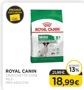 Arcaplanet Royal canin crocchette cane kg.2 mini adult/8+ offerta