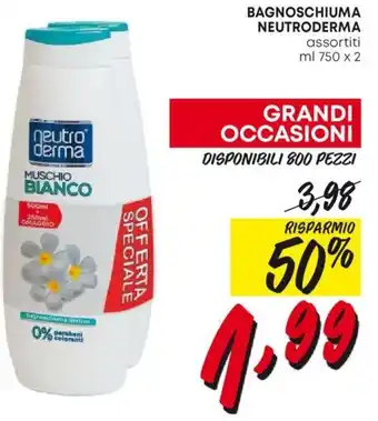 Panorama BAGNOSCHIUMA NEUTRODERMA assortiti ml 750 x 2 offerta