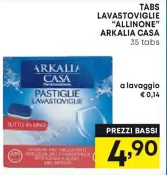 Panorama TABS LAVASTOVIGLIE "ALLINONE" ARKALIA CASA 35 tabs offerta