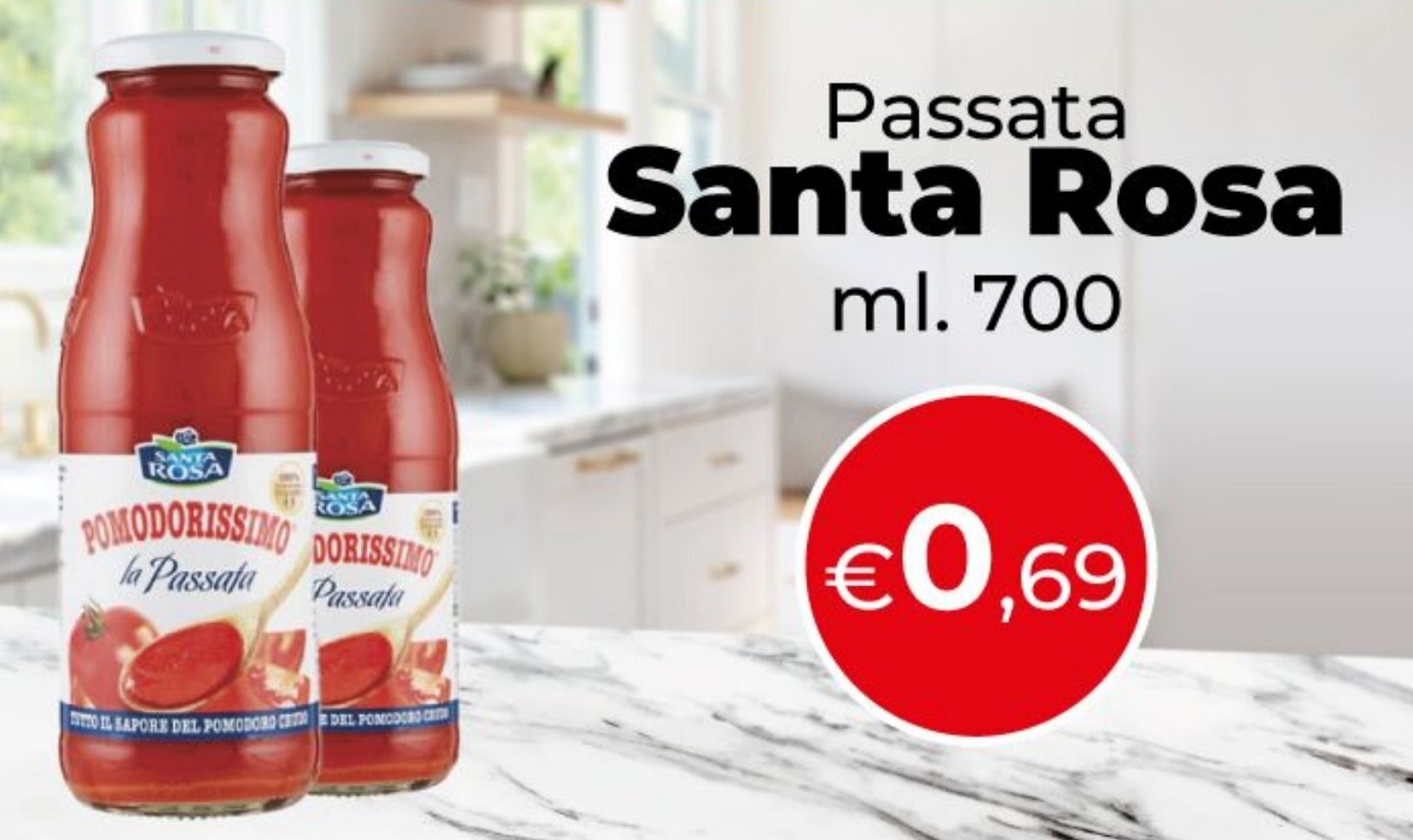 Passata Santa Rosa ml. 700 offerta di Maxi Cash&Carry