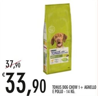TONUS DOG CHOW 1+ AGNELLO E POLLO -14 KG.