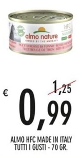Moby Dick ALMO HFC MADE IN ITALY TUTTI I GUSTI -70 GR. offerta