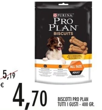 BISCOTTI PRO PLAN TUTTI I GUSTI - 400 GR.