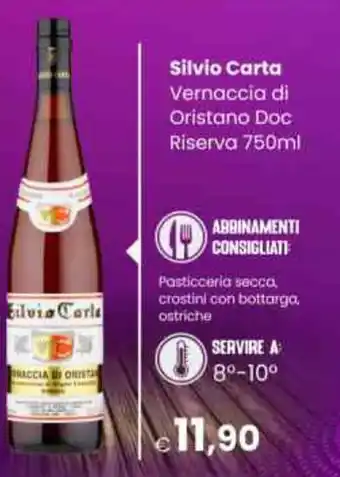 Silvio Carta Vernaccia di Oristano Doc Riserva 750ml