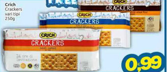 Vicino a te supermercati Crich Crackers vari tipi 250g offerta