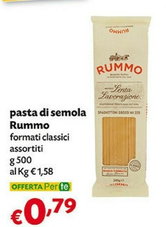 Pam Rummo Pasta Di Semola offerta