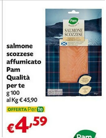 Pam Pam Salmone Scozzese Affumicato offerta